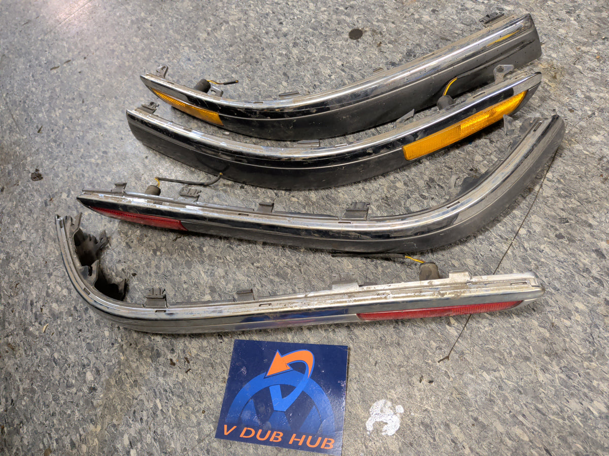B5.5 Passat bumper chrome rub strips, set of 4