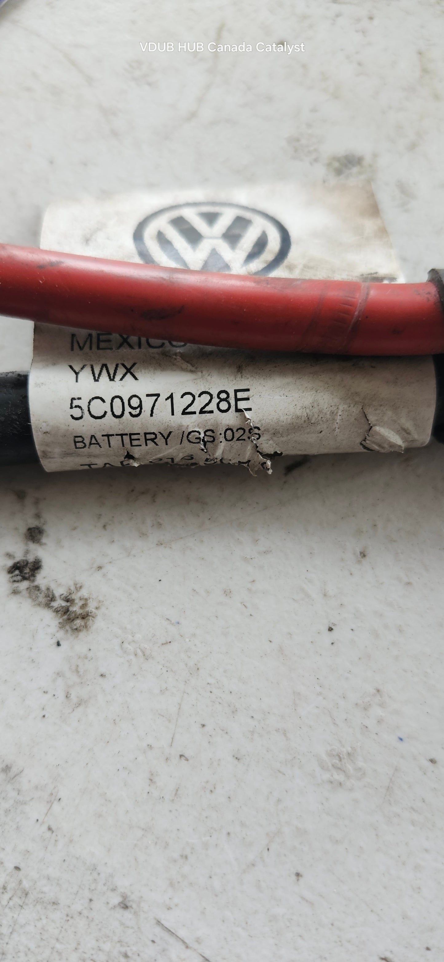 B7 battery cables 5C0971228E