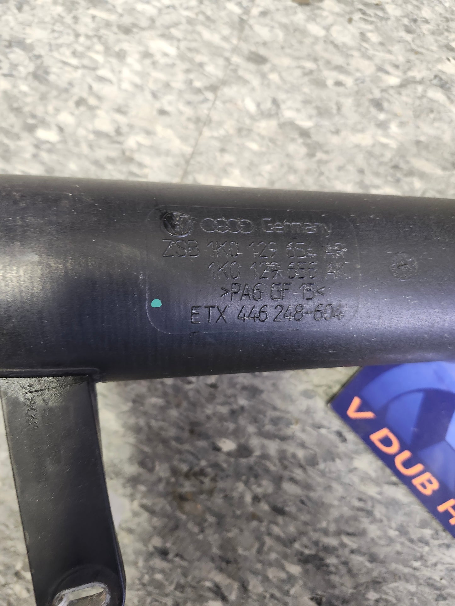 MK6 B6 2.0L CCTA Turbo Air Intake PIPE 1K0129654AR + 1K0129684L