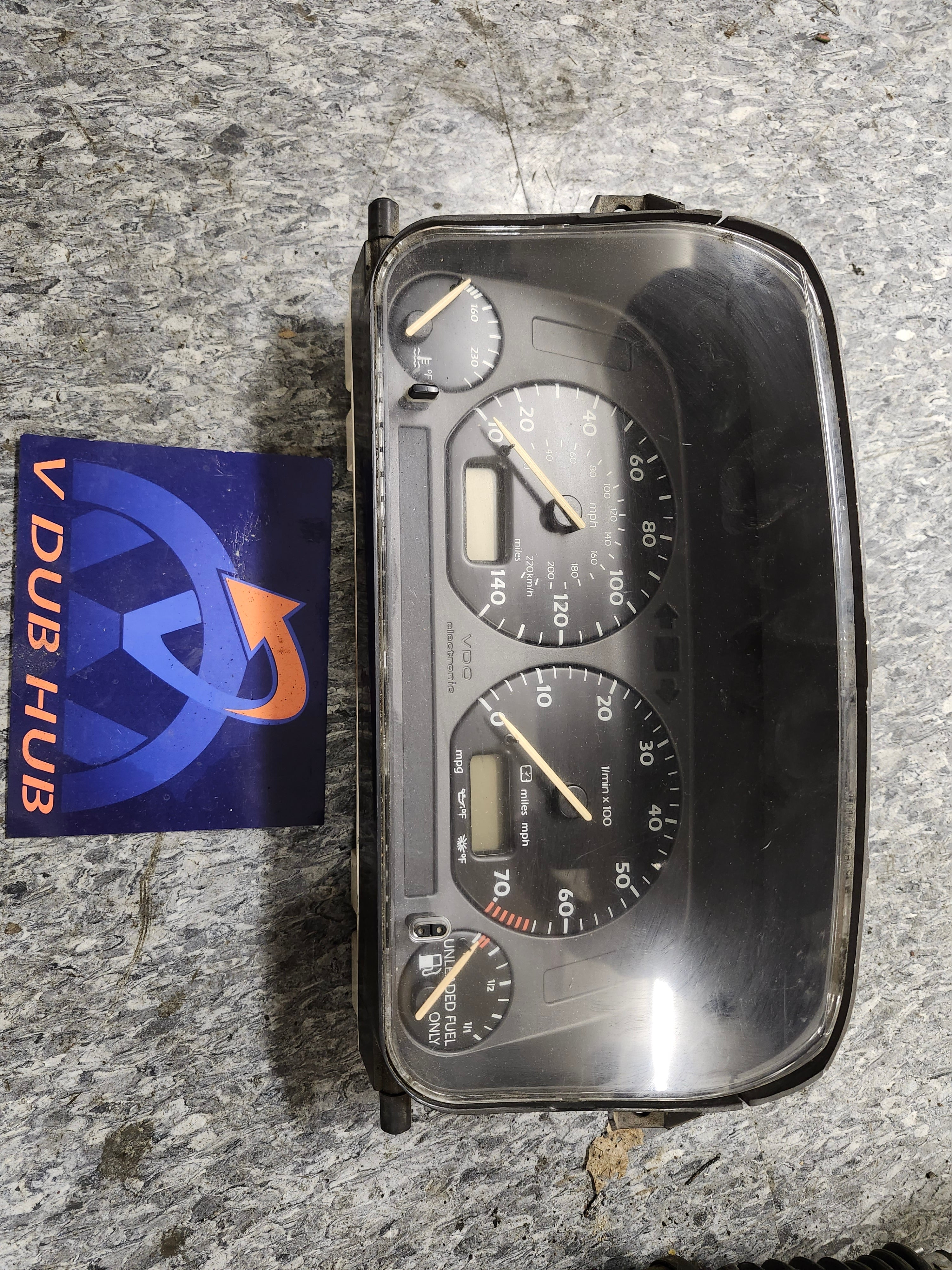 MK3 Instrument CLUSTER Vr6 mph – V DUB HUB