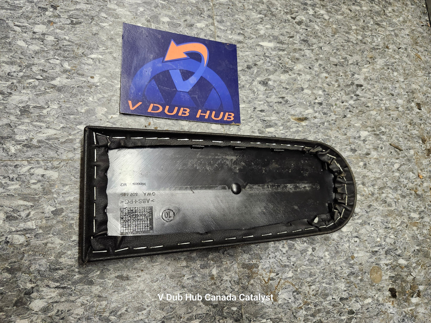 Mk4 black leather arrest rest cover
