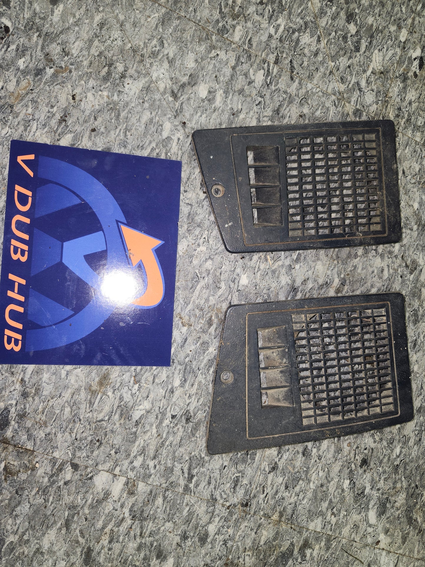 Blue Mk1 dash speaker cover set