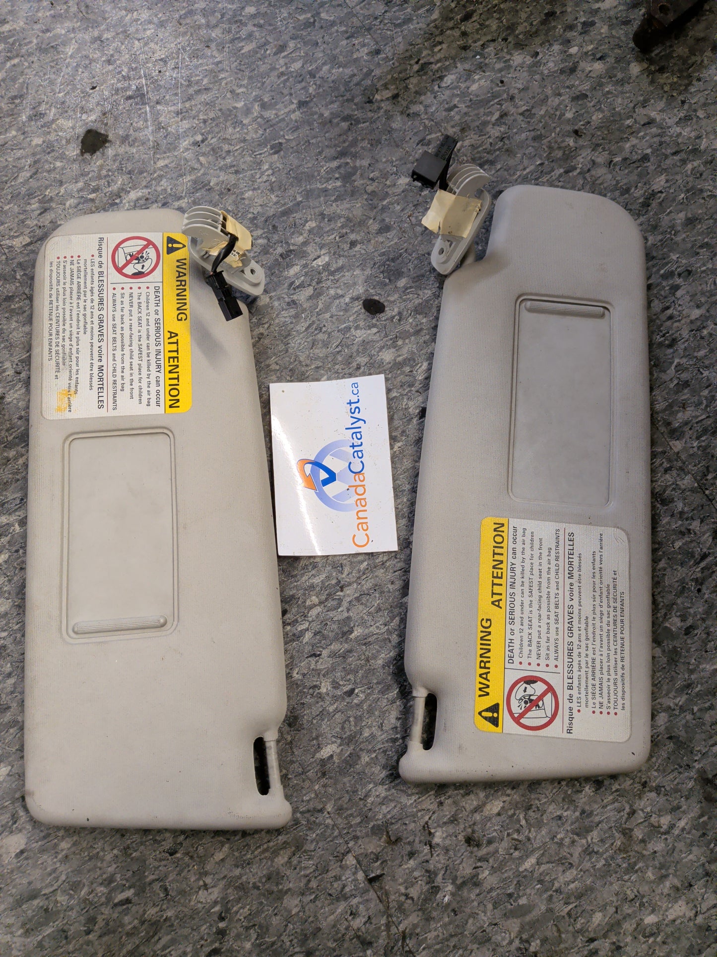 B5.5 mk4 Sunvisor set, homelink