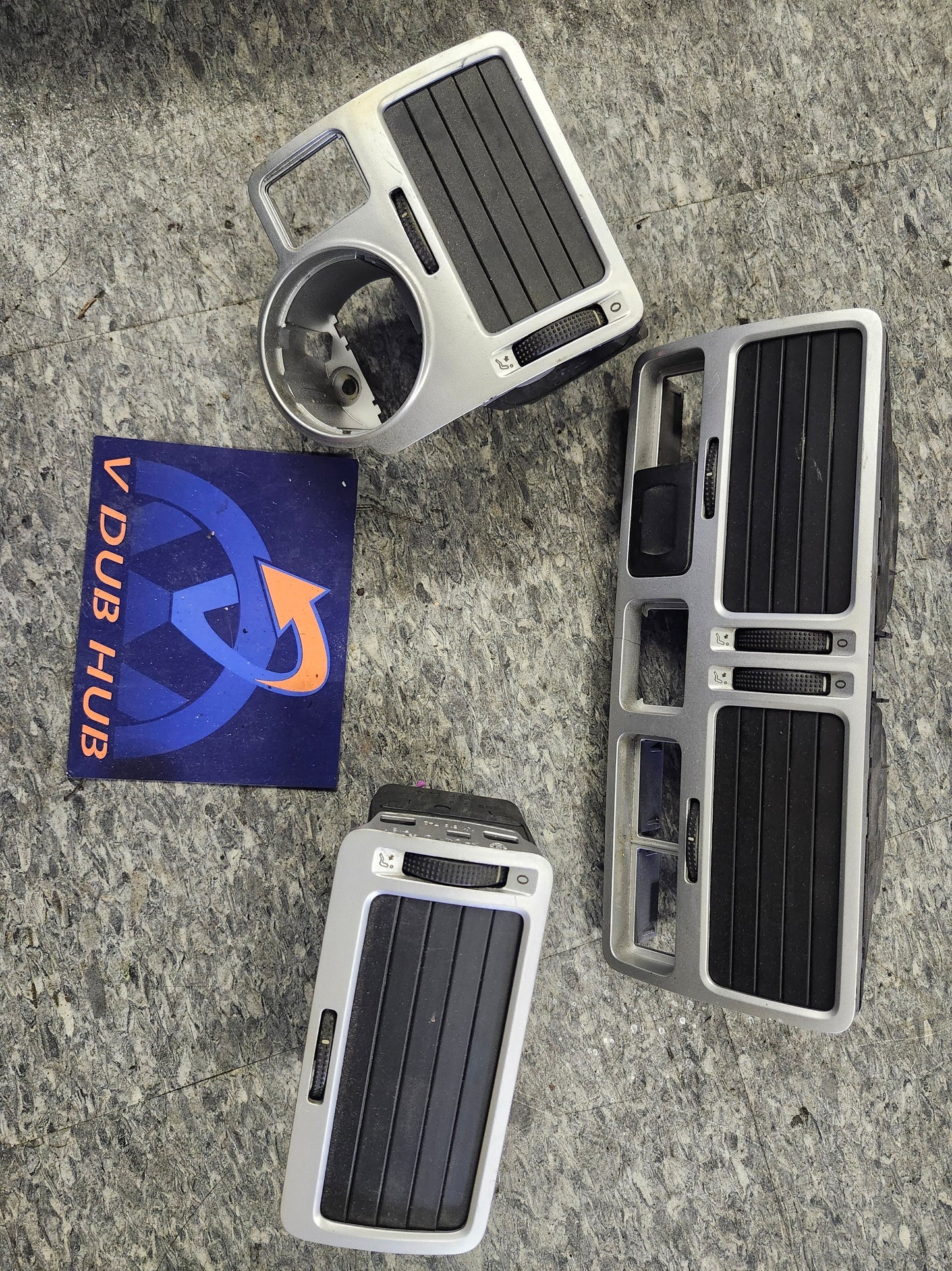 MK4 Jetta Dash Air Vent SET in CHROME