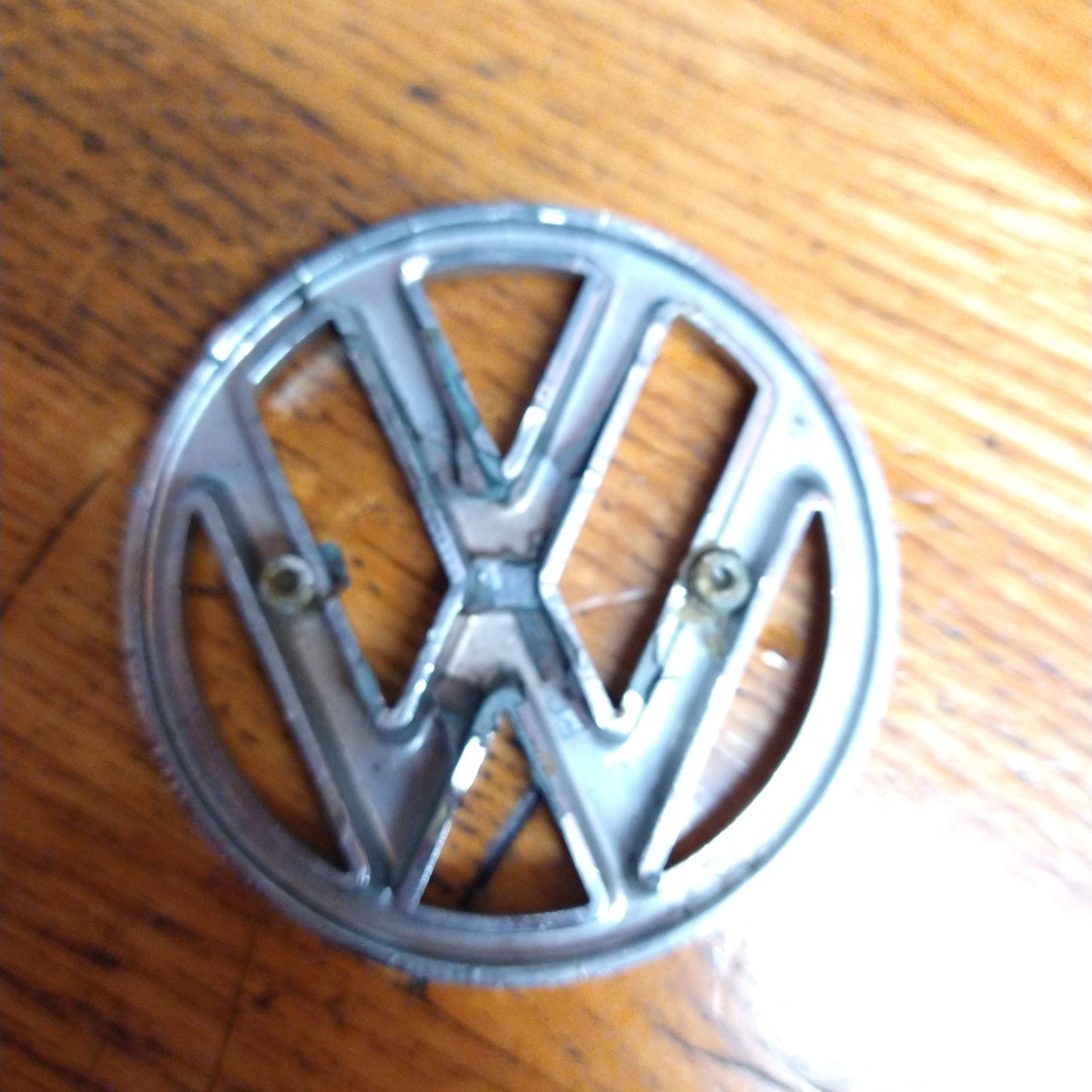 Vintage Chrome Emblem Badge